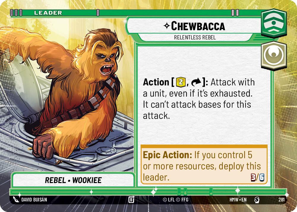 Chewbacca - Relentless Rebel [Hyperspace] (Homeworlds)(HMW-281)(S)