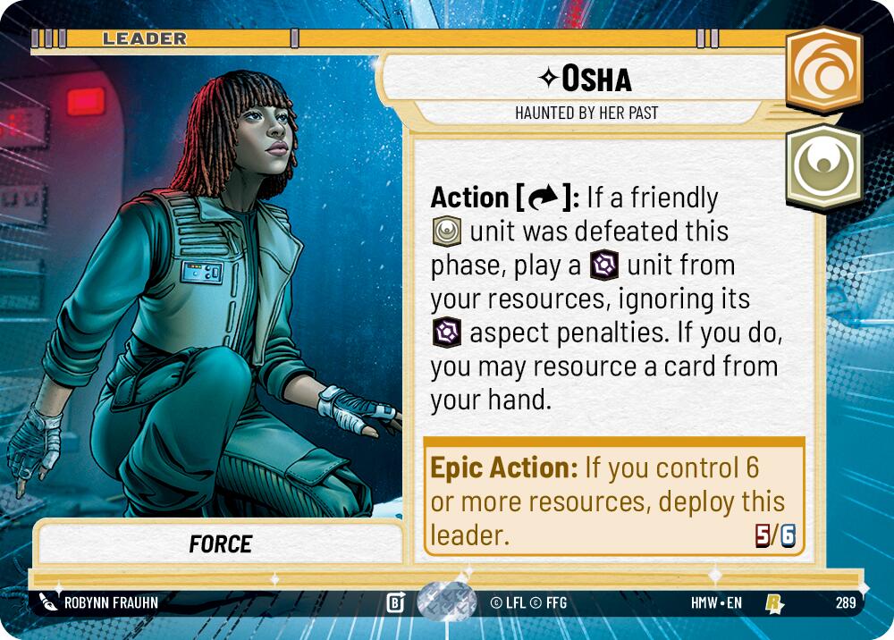 Osha - Haunted By Her Past [Hyperspace] (Homeworlds)(HMW-289)(R)