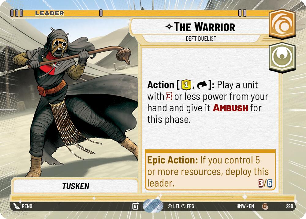 The Warrior - Deft Duelist [Hyperspace] (Homeworlds)(HMW-290)(C)