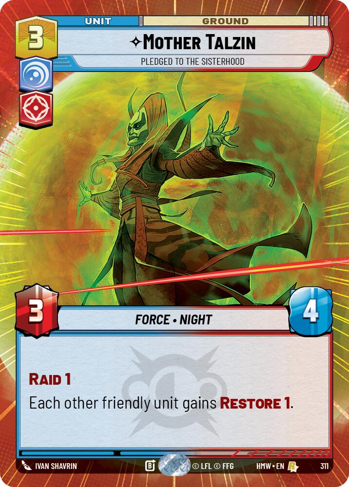 Mother Talzin - Pledged to the Sisterhood [Hyperspace] (Homeworlds)(HMW-311)(R)