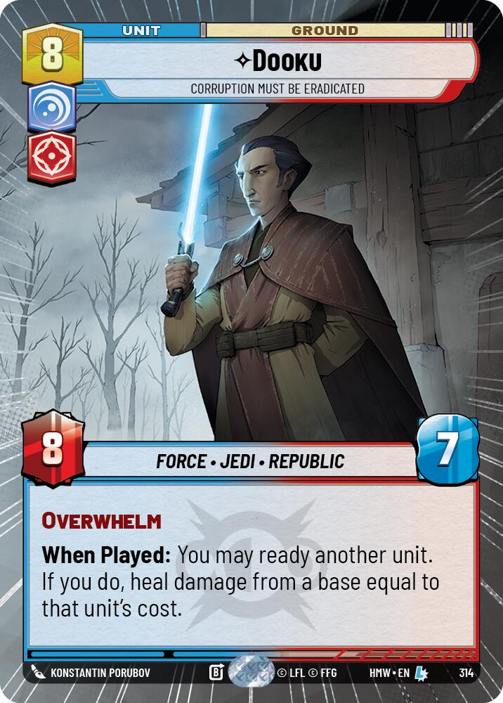 Dooku - Corruption Must Be Eradicated [Hyperspace] (Homeworlds)(HMW-314)(L)