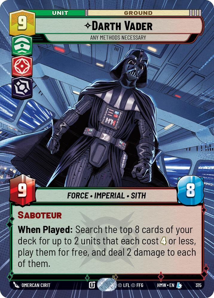 Darth Vader - Any Methods Necessary [Hyperspace] (Homeworlds)(HMW-315)(L)