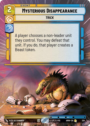 Mysterious Disappearance [Hyperspace] (Homeworlds)(HMW-330)(R)