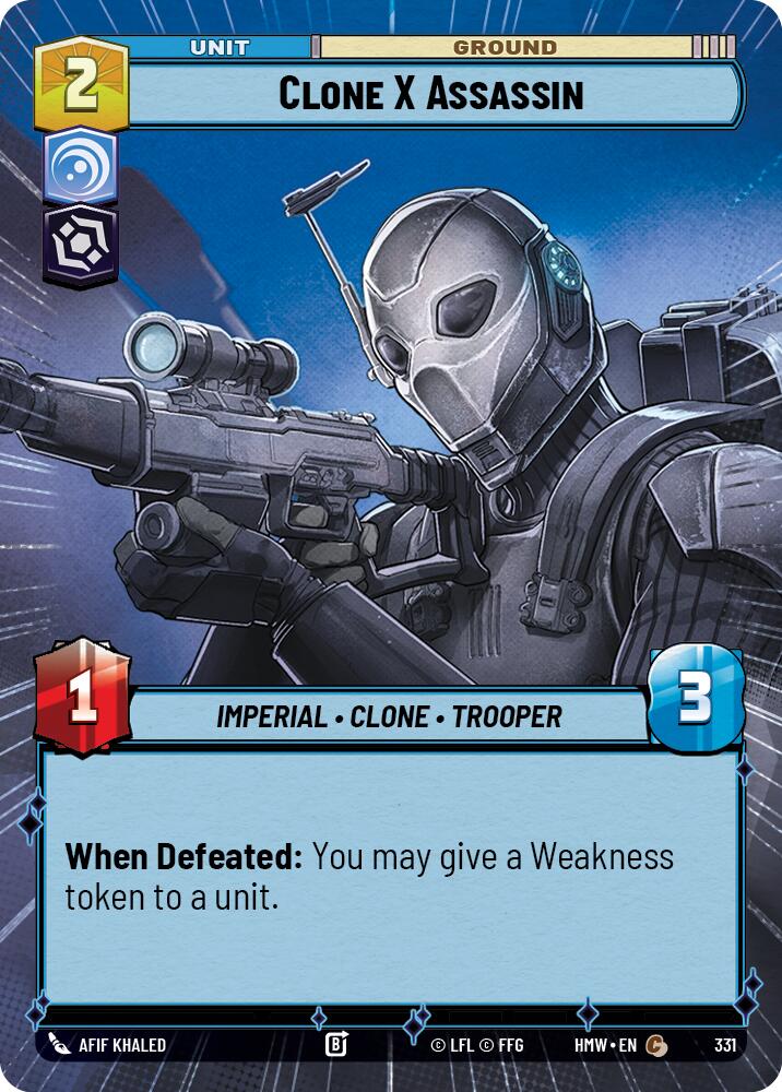 Clone X Assassin [Hyperspace] (Homeworlds)(HMW-331)(C)