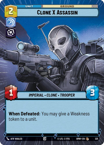 Clone X Assassin [Hyperspace] (Homeworlds)(HMW-331)(C)