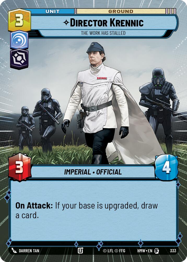 Director Krennic - The Work Has Stalled [Hyperspace] (Homeworlds)(HMW-333)(S)