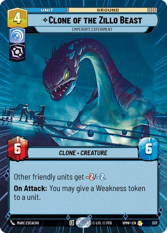 Clone of the Zillo Beast - Emperor's Experiment [Hyperspace] (Homeworlds)(HMW-337)(R)