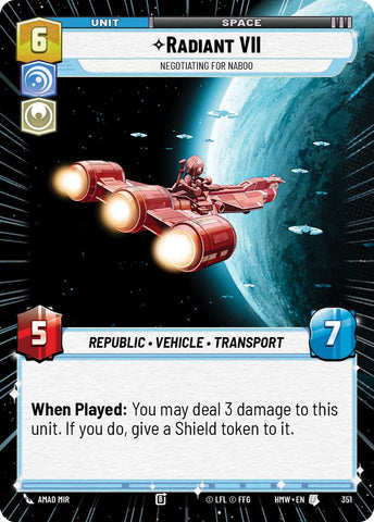 Radiant VII - Negotiating for Naboo [Hyperspace] (Homeworlds)(HMW-351)(U)