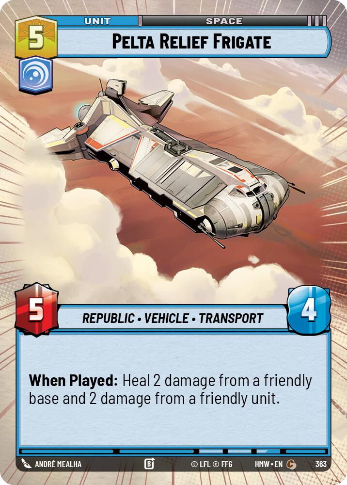 Pelta Relief Frigate [Hyperspace] (Homeworlds)(HMW-363)(C)