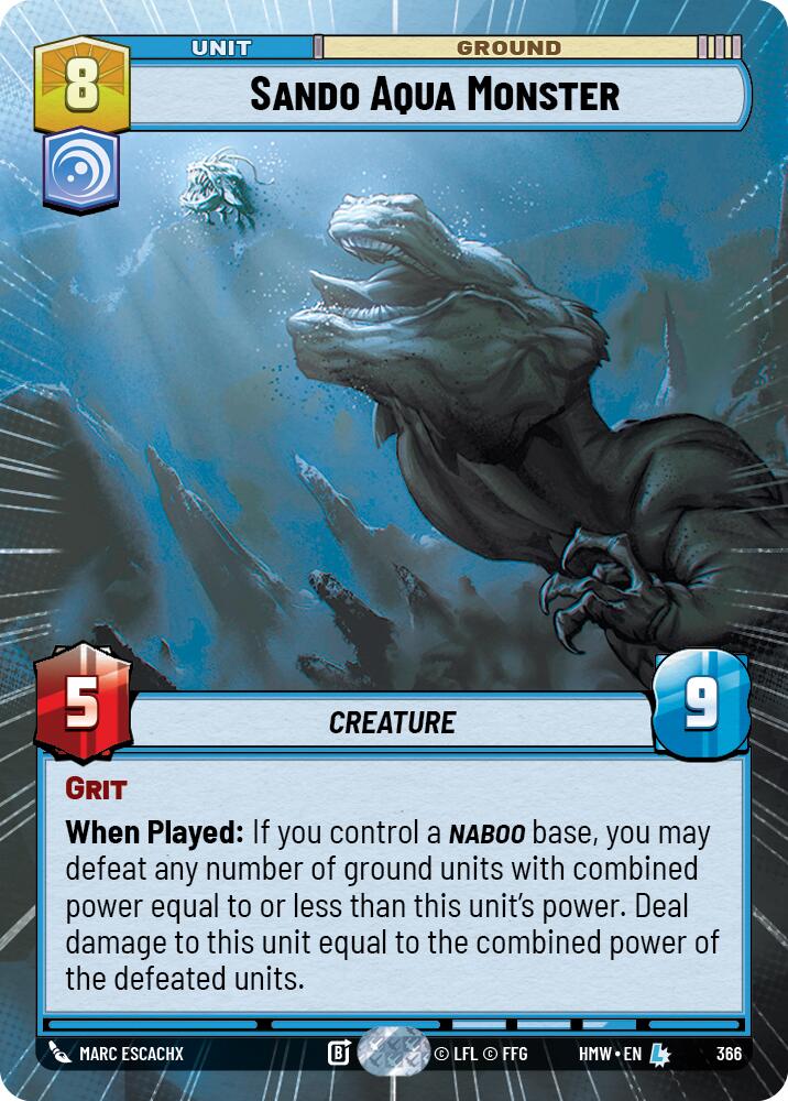 Sando Aqua Monster [Hyperspace] (Homeworlds)(HMW-366)(L)