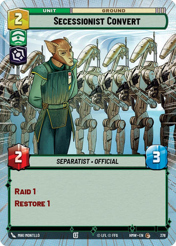 Secessionist Convert [Hyperspace] (Homeworlds)(HMW-378)(C)