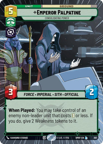 Emperor Palpatine - Consolidating Power [Hyperspace] (Homeworlds)(HMW-382)(L)