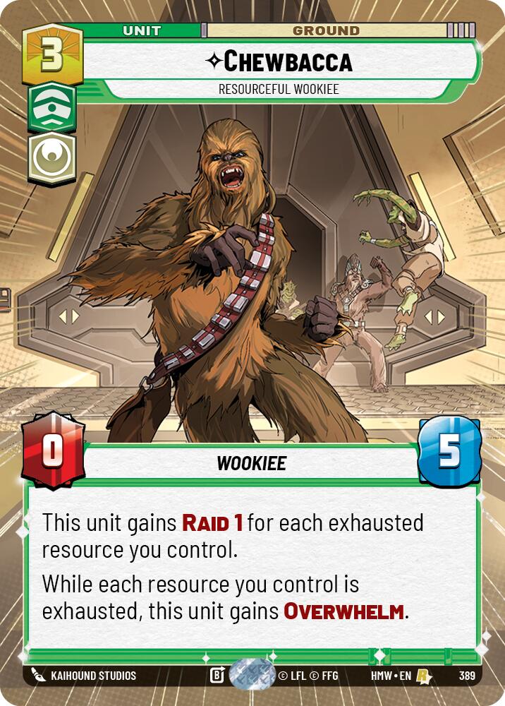 Chewbacca - Resourceful Wookiee [Hyperspace] (Homeworlds)(HMW-389)(R)