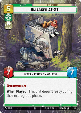 Hijacked AT-ST [Hyperspace] (Homeworlds)(HMW-393)(S)
