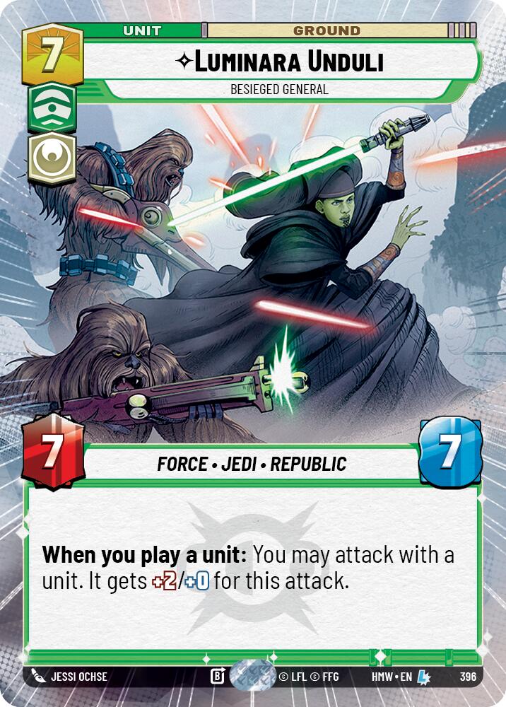 Luminara Unduli - Besieged General [Hyperspace] (Homeworlds)(HMW-396)(L)