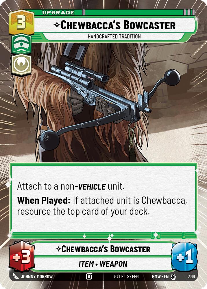 Chewbacca's Bowcaster - Handcrafted Tradition [Hyperspace] (Homeworlds)(HMW-399)(S)
