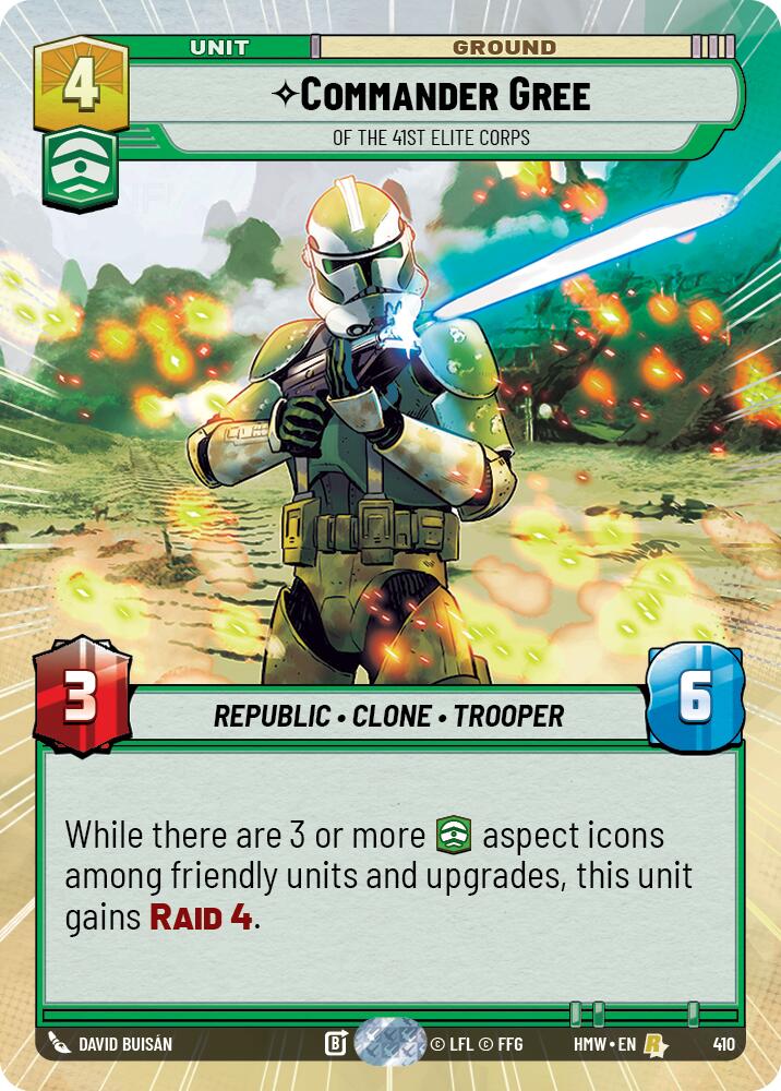 Commander Gree - Of the 41st Elite Corps [Hyperspace] (Homeworlds)(HMW-410)(R)