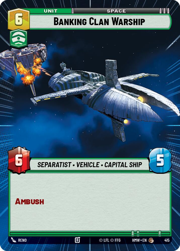 Banking Clan Warship [Hyperspace] (Homeworlds)(HMW-415)(C)