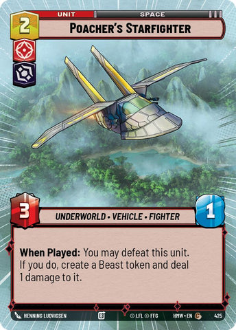 Poacher's Starfighter [Hyperspace] (Homeworlds)(HMW-425)(C)