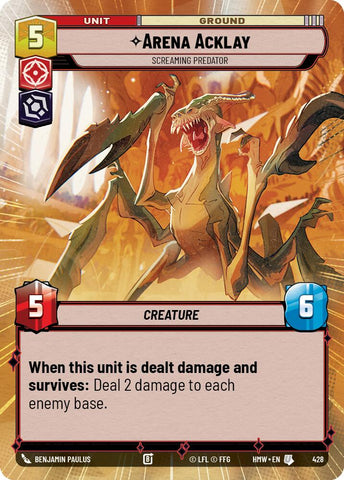 Arena Acklay - Screaming Predator [Hyperspace] (Homeworlds)(HMW-428)(U)