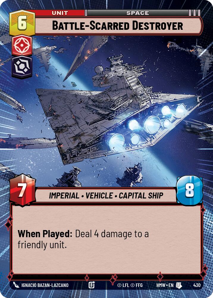 Battle-Scarred Destroyer [Hyperspace] (Homeworlds)(HMW-430)(U)