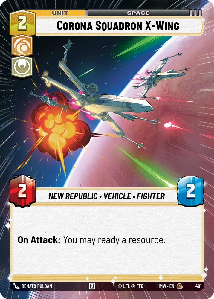 Corona Squadron X-Wing [Hyperspace] (Homeworlds)(HMW-481)(C)