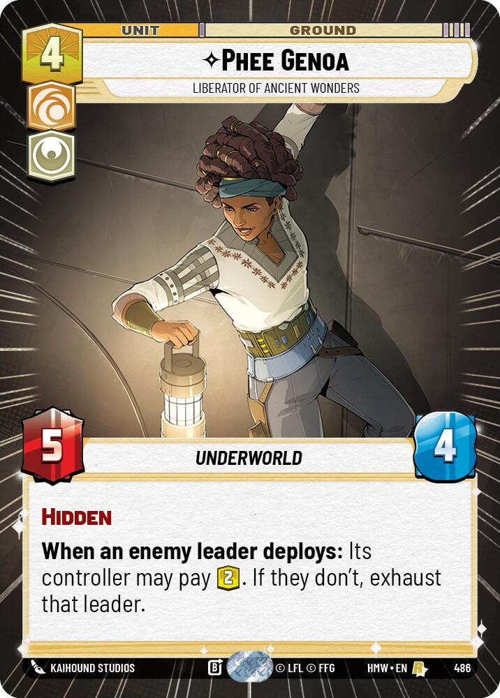 Phee Genoa - Liberator of Ancient Wonders [Hyperspace] (Homeworlds)(HMW-486)(R)