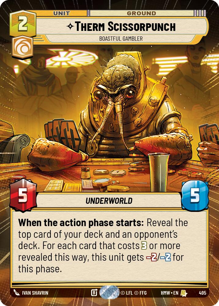 Therm Scissorpunch - Boastful Gambler [Hyperspace] (Homeworlds)(HMW-495)(R)
