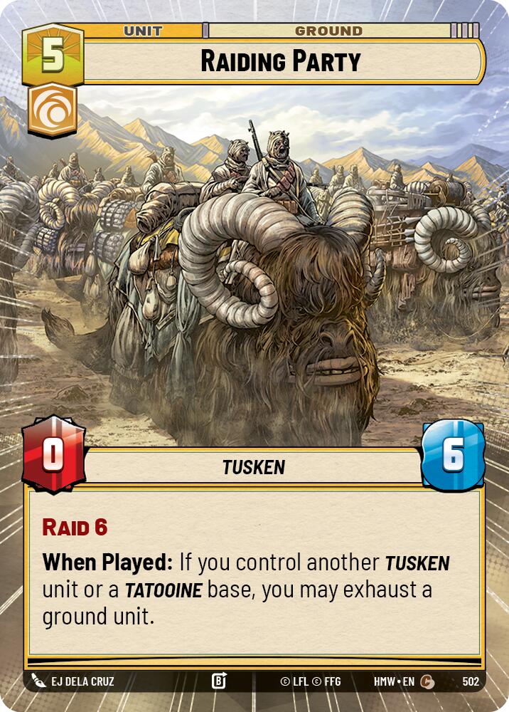 Raiding Party [Hyperspace] (Homeworlds)(HMW-502)(C)