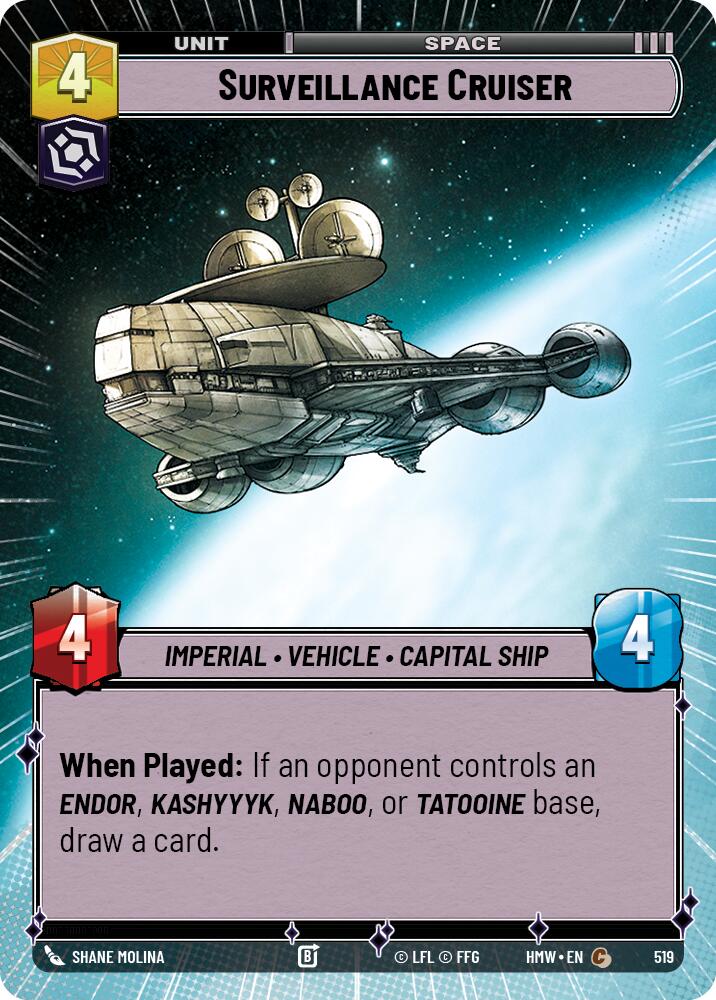 Surveillance Cruiser [Hyperspace] (Homeworlds)(HMW-519)(C)