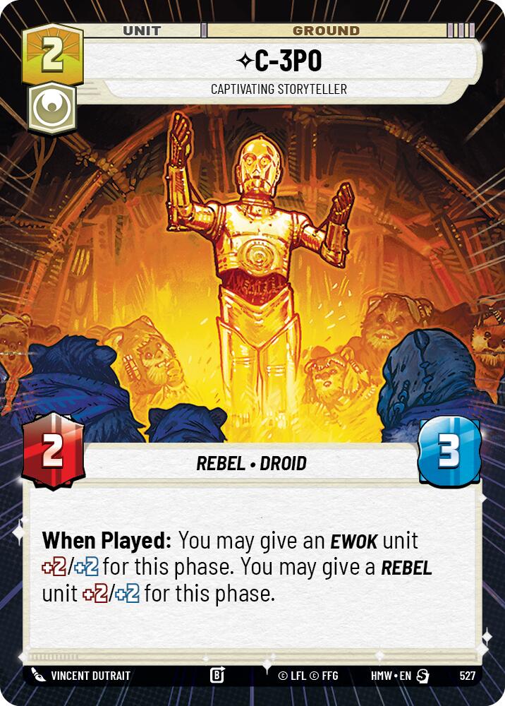 C-3PO - Captivating Storyteller [Hyperspace] (Homeworlds)(HMW-527)(S)