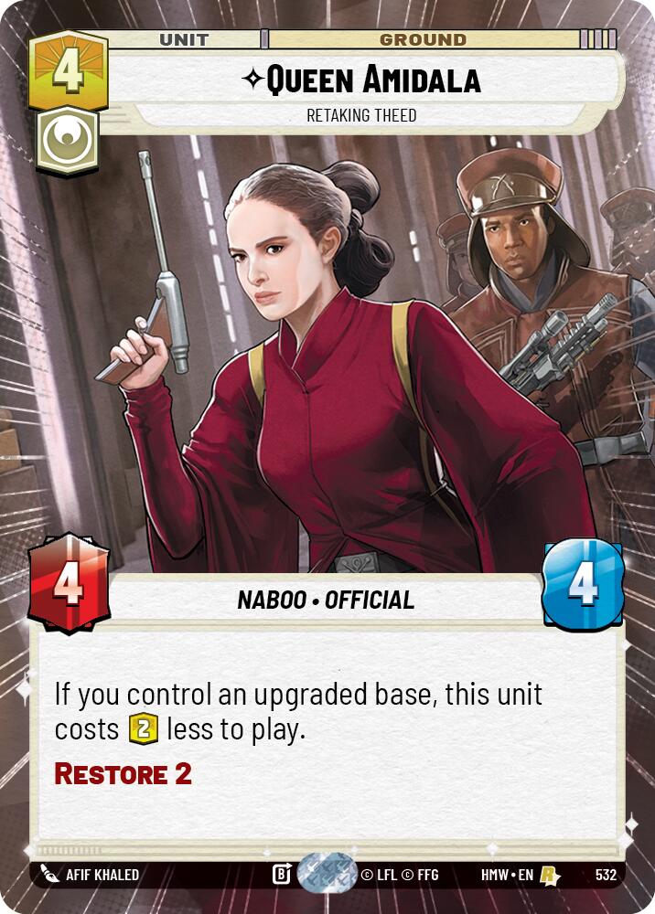 Queen Amidala - Retaking Theed [Hyperspace] (Homeworlds)(HMW-532)(R)