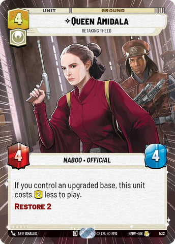 Queen Amidala - Retaking Theed [Hyperspace] (Homeworlds)(HMW-532)(R)