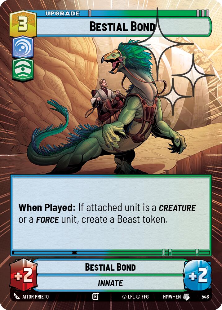 Bestial Bond [Hyperspace Foil] (Homeworlds)(HMW-548)(U)