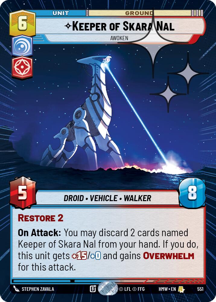 Keeper of Skara Nal - Awoken [Hyperspace Foil] (Homeworlds)(HMW-551)(R)