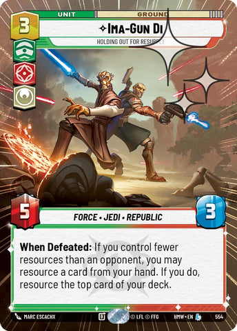 Ima-Gun Di - Holding Out For Resupply [Hyperspace Foil] (Homeworlds)(HMW-554)(L)