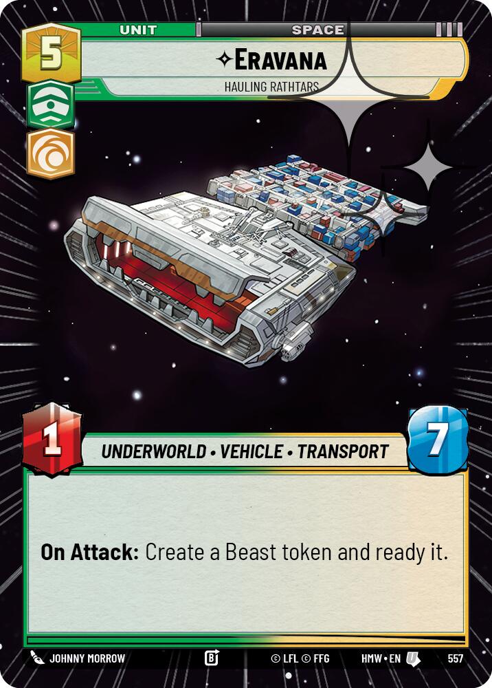 Eravana - Hauling Rathtars [Hyperspace Foil] (Homeworlds)(HMW-557)(U)