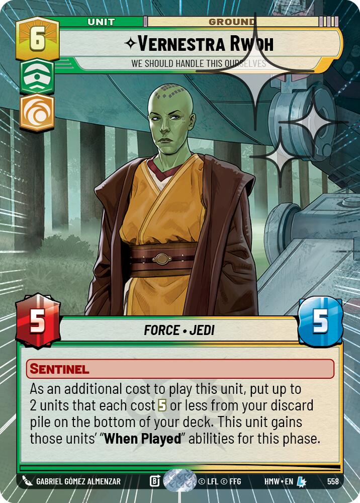 Vernestra Rwoh - We Should Handle This Ourselves [Hyperspace Foil] (Homeworlds)(HMW-558)(L)