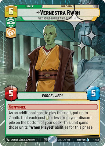 Vernestra Rwoh - We Should Handle This Ourselves [Hyperspace Foil] (Homeworlds)(HMW-558)(L)