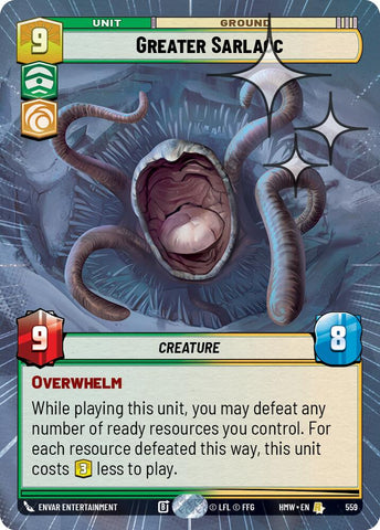 Greater Sarlacc [Hyperspace Foil] (Homeworlds)(HMW-559)(R)