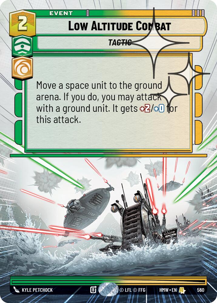 Low Altitude Combat [Hyperspace Foil] (Homeworlds)(HMW-560)(R)