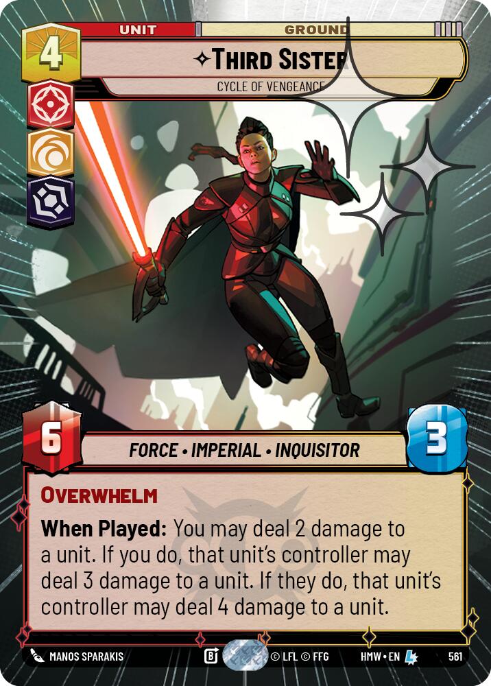 Third Sister - Cycle of Vengeance [Hyperspace Foil] (Homeworlds)(HMW-561)(L)