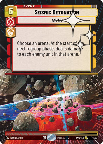 Seismic Detonation [Hyperspace Foil] (Homeworlds)(HMW-564)(R)
