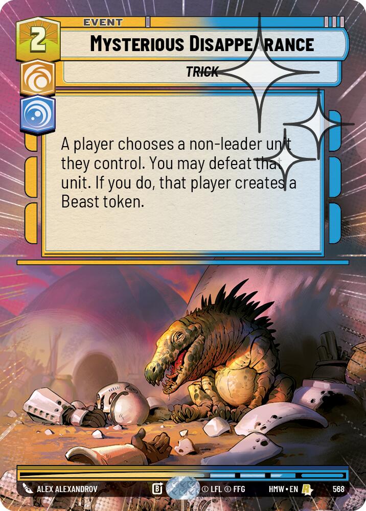 Mysterious Disappearance [Hyperspace Foil] (Homeworlds)(HMW-568)(R)
