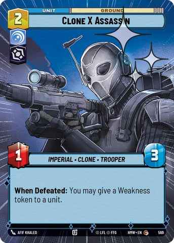 Clone X Assassin [Hyperspace Foil] (Homeworlds)(HMW-569)(C)