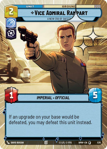 Vice Admiral Rampart - A New Era of Safety [Hyperspace Foil] (Homeworlds)(HMW-570)(S)