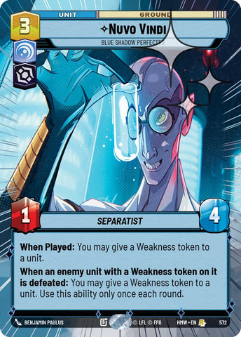 Nuvo Vindi - Blue Shadow Perfected [Hyperspace Foil] (Homeworlds)(HMW-572)(R)