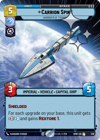 Carrion Spike - Harbinger of Tyranny [Hyperspace Foil] (Homeworlds)(HMW-576)(R)