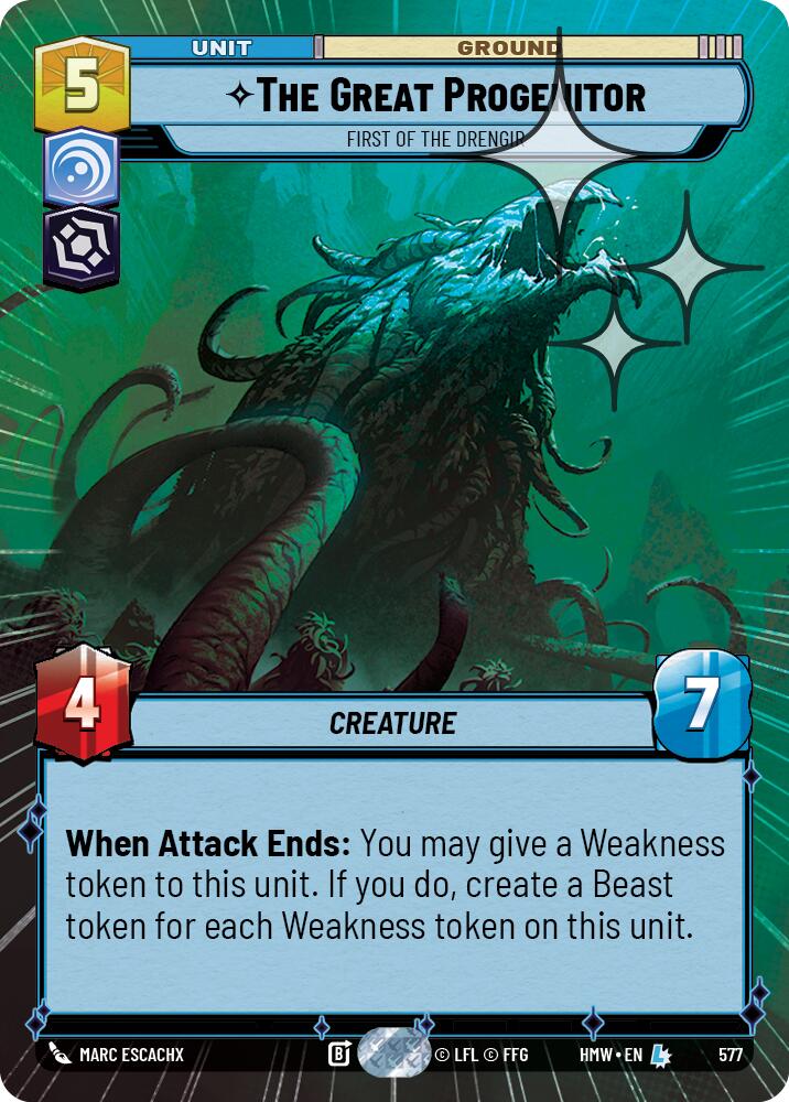 The Great Progenitor - First of the Drengir [Hyperspace Foil] (Homeworlds)(HMW-577)(L)