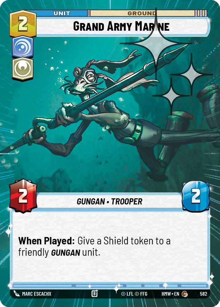 Grand Army Marine [Hyperspace Foil] (Homeworlds)(HMW-582)(C)
